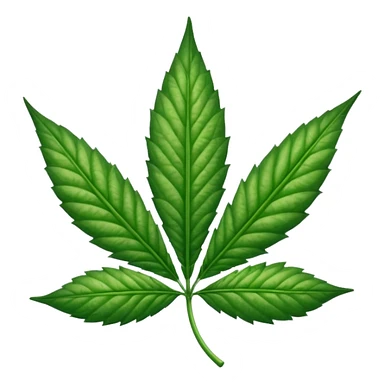 una hoja de marihuana  sticker