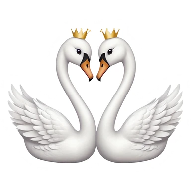  swans kissing wearing bows sticker