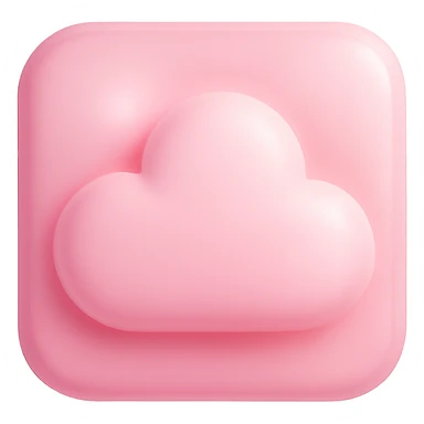 pink icon, soft and dreamy sticker