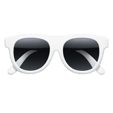 white sunglasses no face  sticker