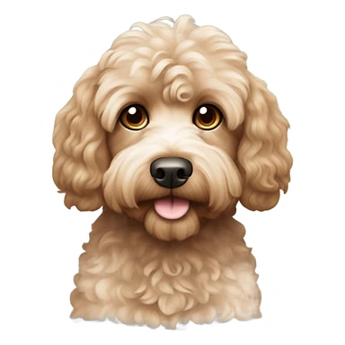 Cavadoodle slightly darker hair sticker