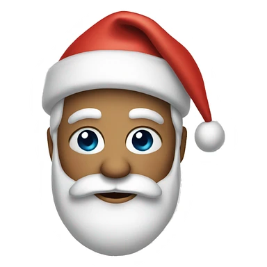 Santa clause face  sticker