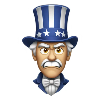 uncle sam angry sticker