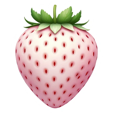 White Strawberry  sticker