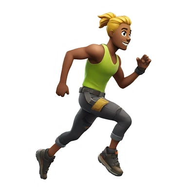 fortnite character running sticker