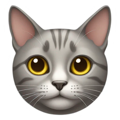 Cat without eyes sticker