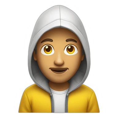 whit developer with yellow hoodie sticker