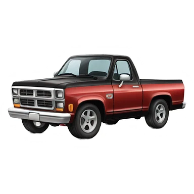 Cartuned pickup truck  sticker