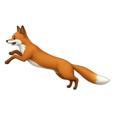 a quick brown fox jumps over the lazy dog sticker