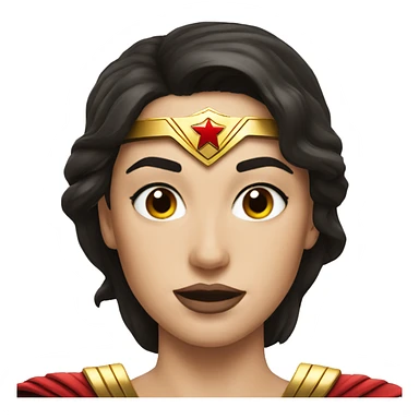 Wonderwoman face sticker