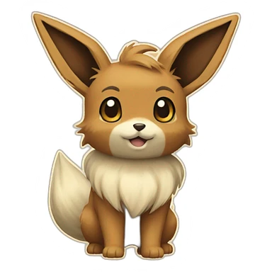 eevee pokemon sticker
