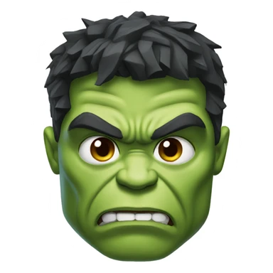 Hulk head sticker