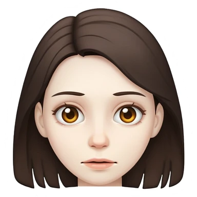 Brunette woman Wither sticker
