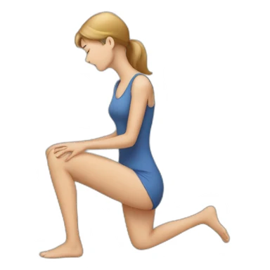 woman leg pain sticker