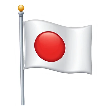 flag white and red circle sticker