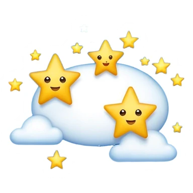 Stars across the sky at night sticker