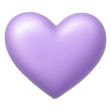 lavender color heart sticker