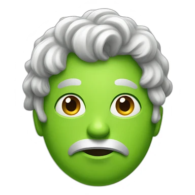 Green smothy sticker