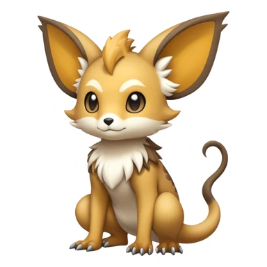 Cute cool fantasy animal hybrid Fakemon full body sticker