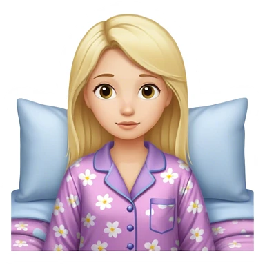 Girl going to bed sticker