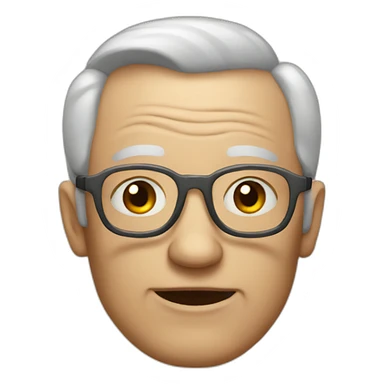 half robot grandad sticker