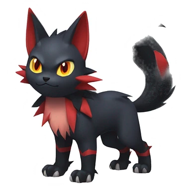  Kawaii Edgy Cool Beautiful Nargacuga-Torracat-Litten-Zorua-Zoroark full body sticker