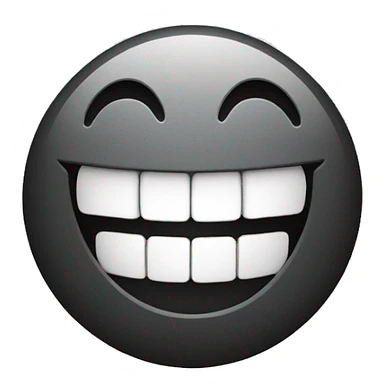 Laughing face with out mouth open  sticker