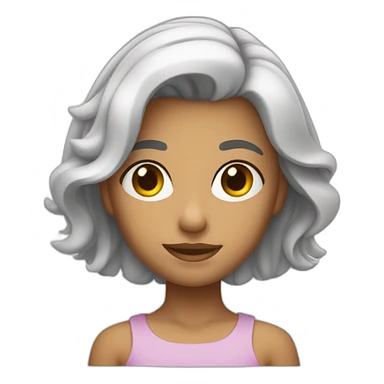 Menina branca lendo sticker