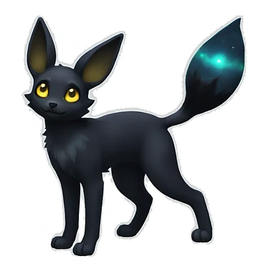 Lunar Nebula Umbreon full body sticker