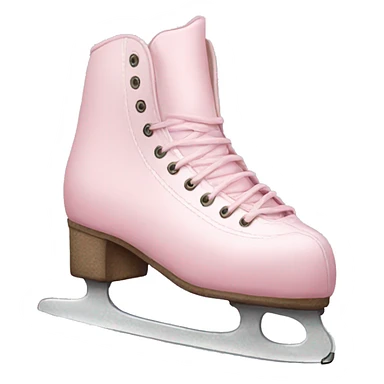 pastel pink ice skates sticker