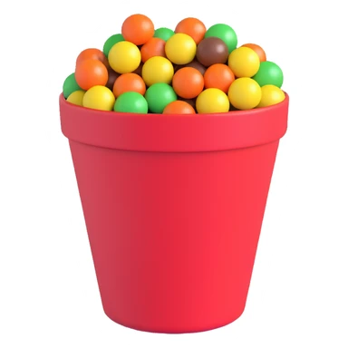 m&ms in a red cup sticker