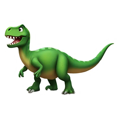 dinosaur on an island sticker