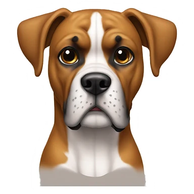 perro boxer color miel  sticker