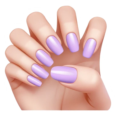 lilac pastel manicure sticker