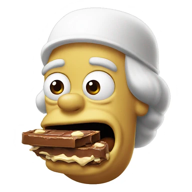 Homer eating nutella brot sticker