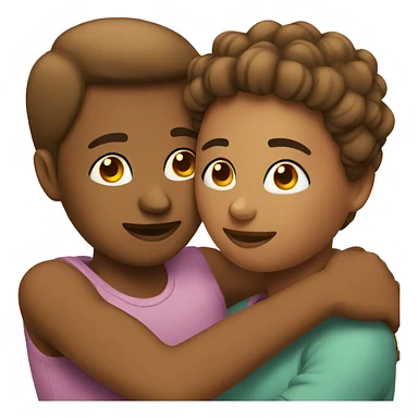 Cuddling couple sticker