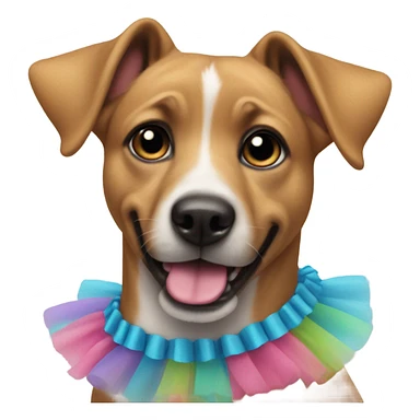 Dog in a tutu sticker