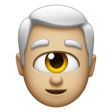 Emoji almost close one eye  sticker