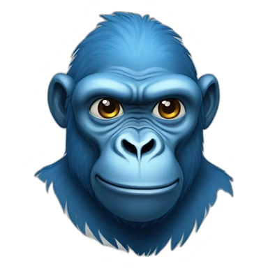 blue gorilla sticker
