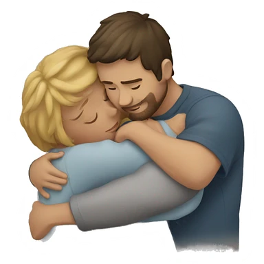 person hug home sticker