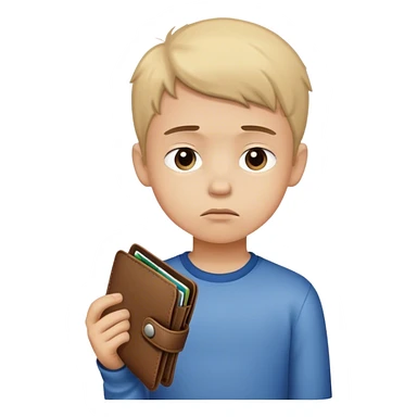 boy looses all his money sticker