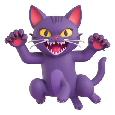 cat attack sticker
