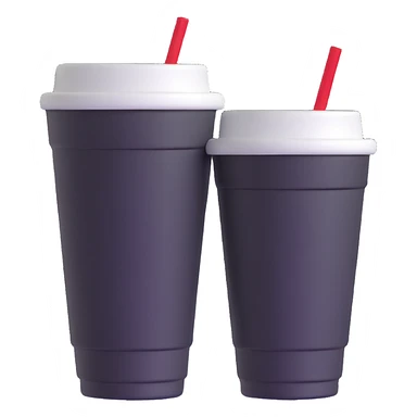 two styrofoam cups sticker