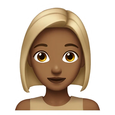 Aesthetic girl tan with brown hair  sticker