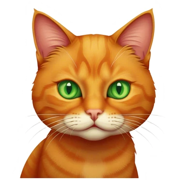 orange cat menace sticker