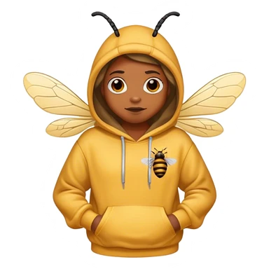 Capital bee wearing a stoned Olsen hoodie sticker
