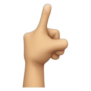 Arm pointing sticker