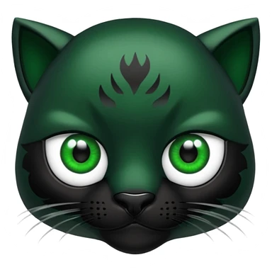 Pantera negra ojos verdes sticker