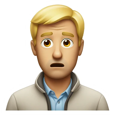 confused man sticker