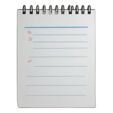 notepad for plans sticker